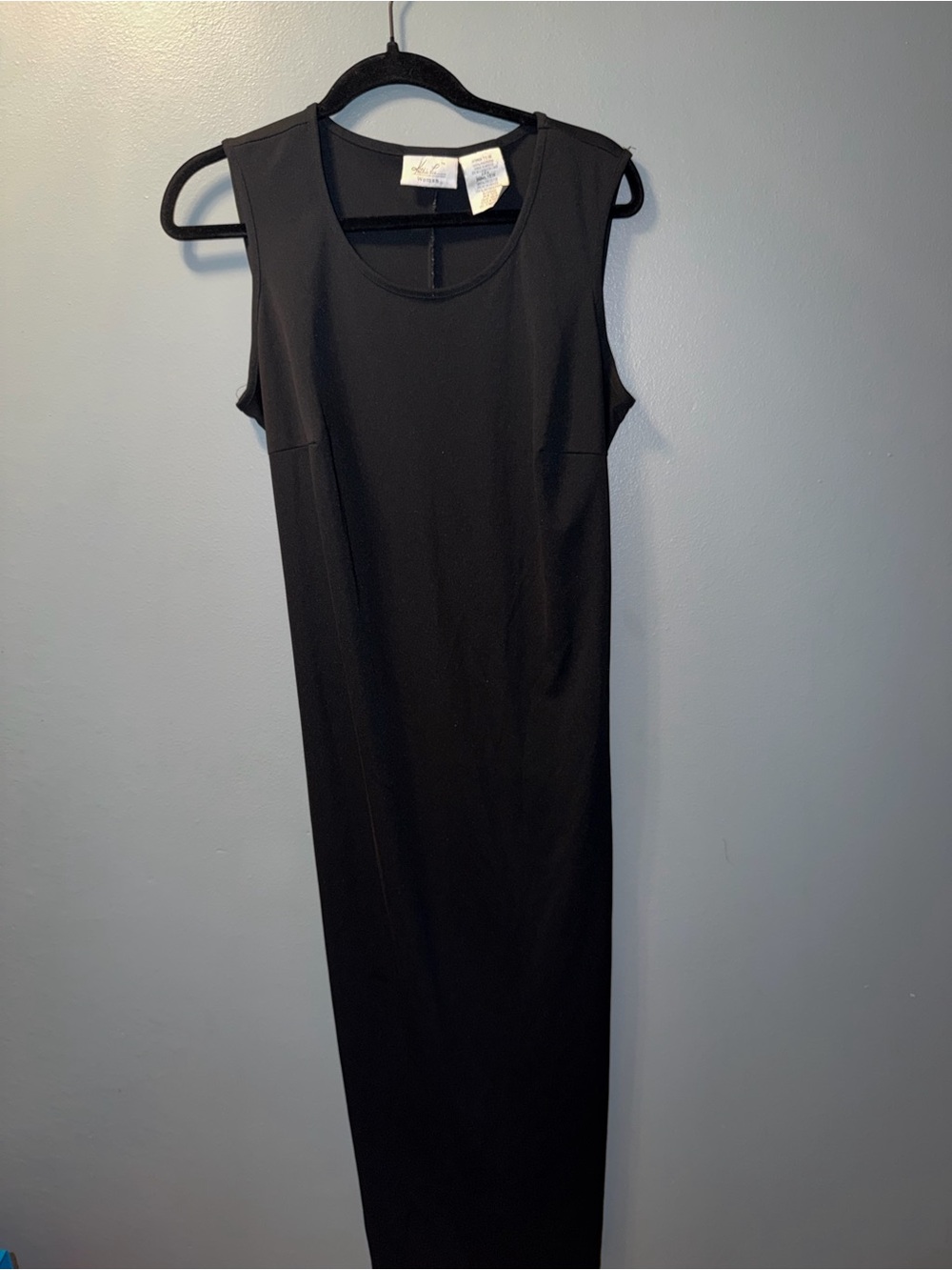 Kathie Lee Collection Black Sleeveless Maxi Dress